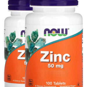 Gluconato De Zinco 50mg 100 Tablets Importado 2un Now Foods