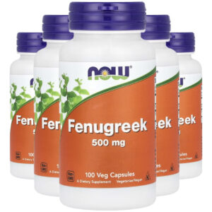 Feno-grego 500mg 100 Caps Importado 5un Now Foods