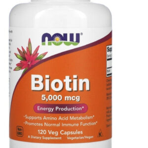 Biotina 5000mcg Now Foods 120veg Caps