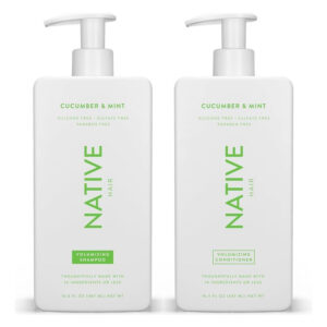 Conjunto De Shampoo E Condicionador Native Volumizing Cucumb