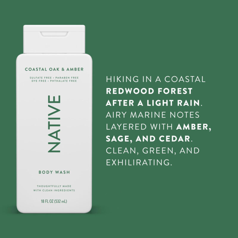 Sabonete Líquido Native Coastal Oak & Amber 532 Ml - Pacote - Image 4
