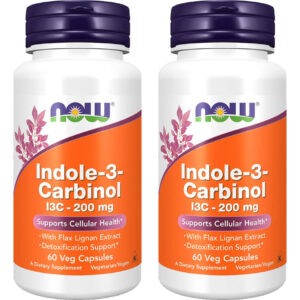 Indole-3-carbinol Now Foods 200mg 60veg Caps 2un Sabor Sem Sabor