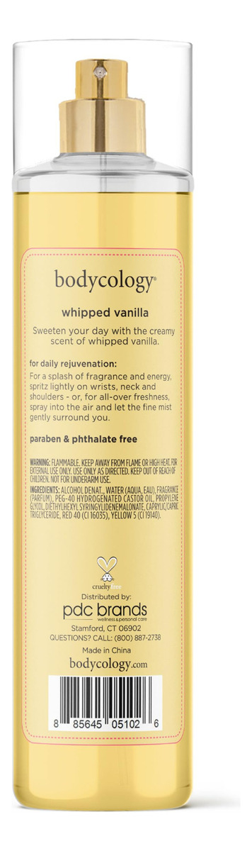 Fragrância De Baunilha Batida Body Mist Bodycology 240 Ml - Imagem 8