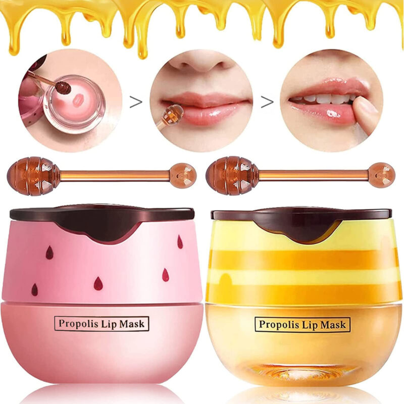 Bálsamo Labial Loobexery Bee Balm Honey Pot, Pacote Com 2 Un