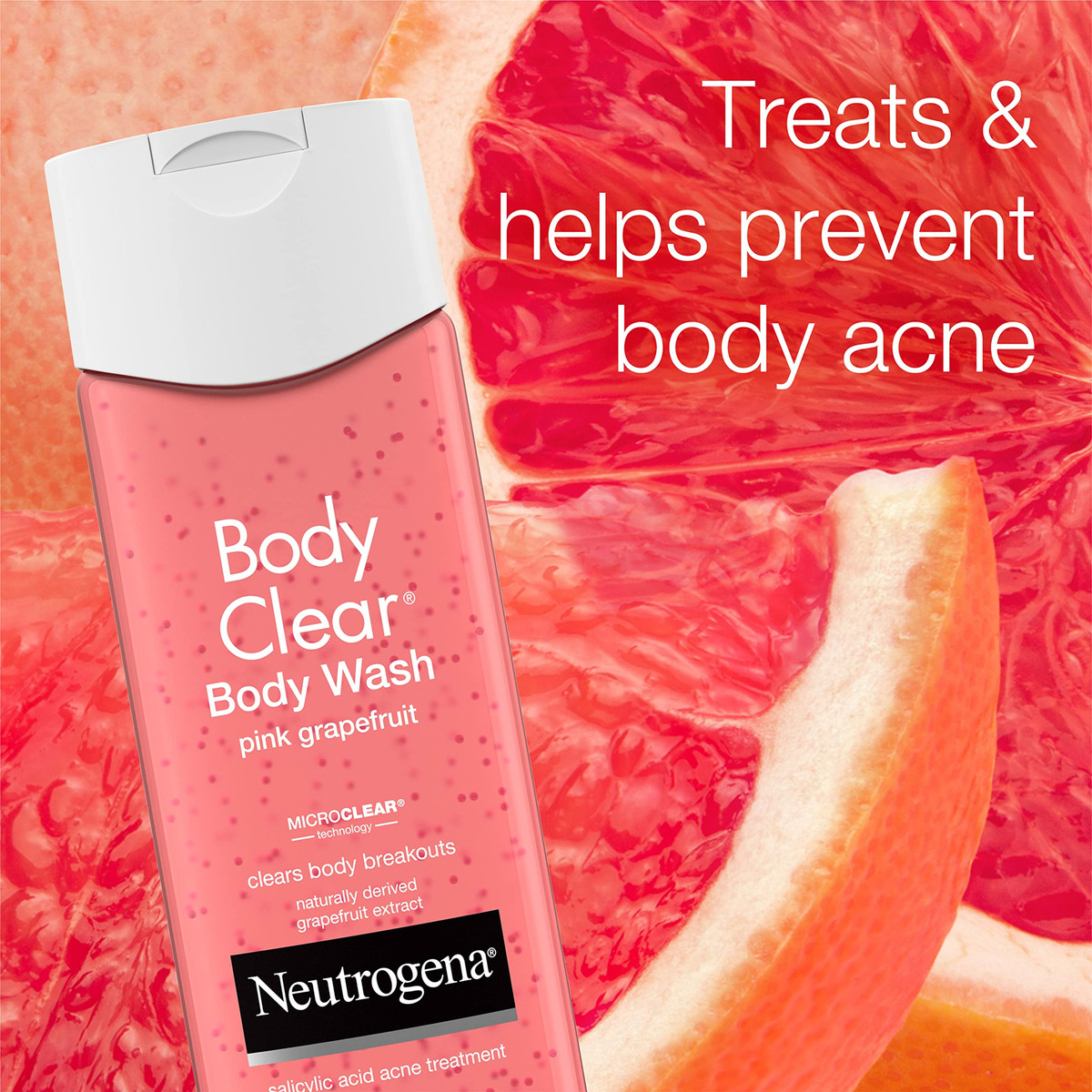 Sabonete Líquido Neutrogena Body Clear Acne Treatment 250ml - Imagem 4