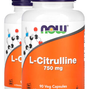 L-citrulina 750mg 90 Veg Caps Importado 2un Now Foods