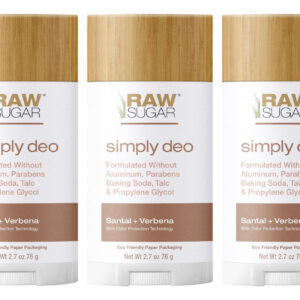 Desodorante Em Bastão De Açúcar Cru Simply Deo Santal + Verb