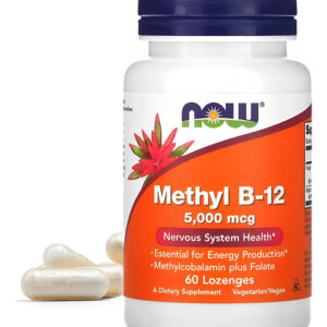 Now Foods Metil B-12 5.000mcg Methyl 60 Pastilhas