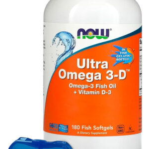 Ultra Omega 3d Now 600epa/300dha 180soft + Porta Cápsulas