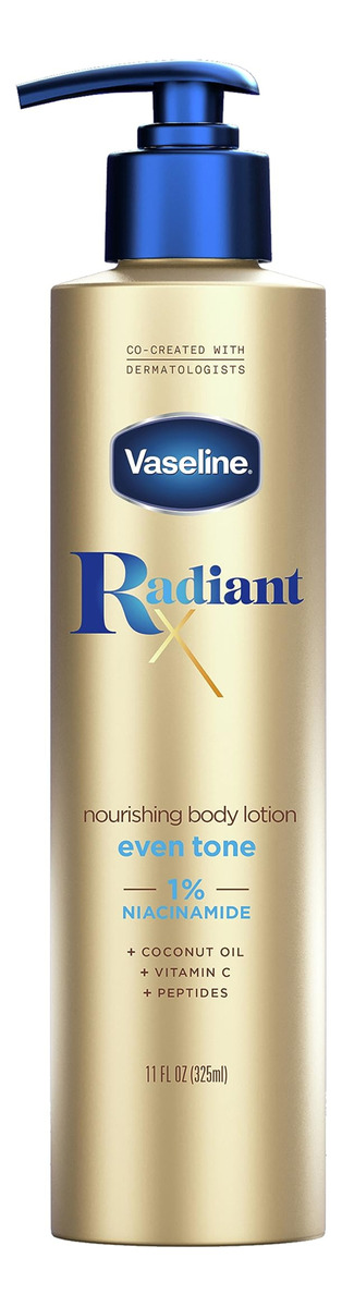 Loção Corporal Vaseline Radiant X Even Tone 325 Ml Com Niaci