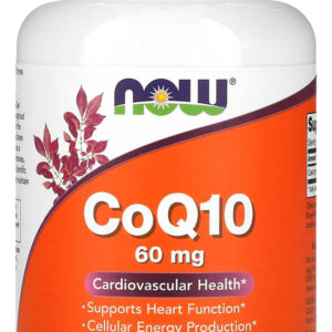 Coenzima Coq10 60mg Now Foods 180 Cápsulas Importado