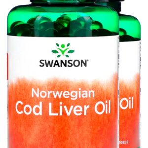 Óleo De Fígado Bacalhau 350mg Swanson 250 Soft Importado 2un