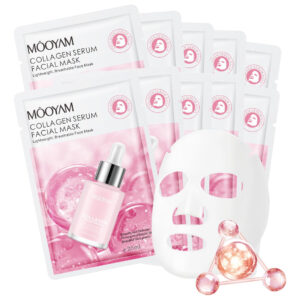 Máscara Facial Collagen Byotouty, Pacote De 10 Para Mulheres