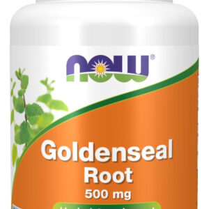 Now Foods Goldenseal Root 500 Mg Sup. Herbal 50 Vegetals Sabor Solar Sem Sabor