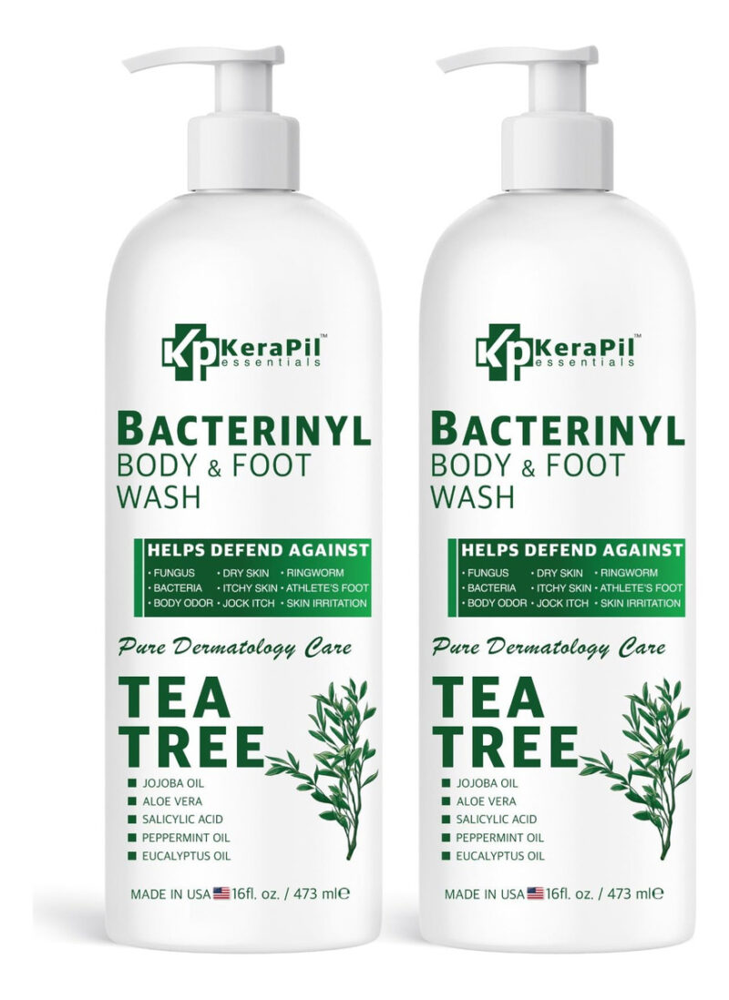 Sabonete Líquido Kerapil Bacterinyl Tea Tree 480 Ml X 2 Comb