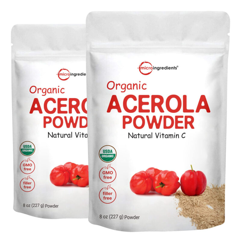 Microingredientes Orgânicos Em Pó De Cereja De Acerola 240 M