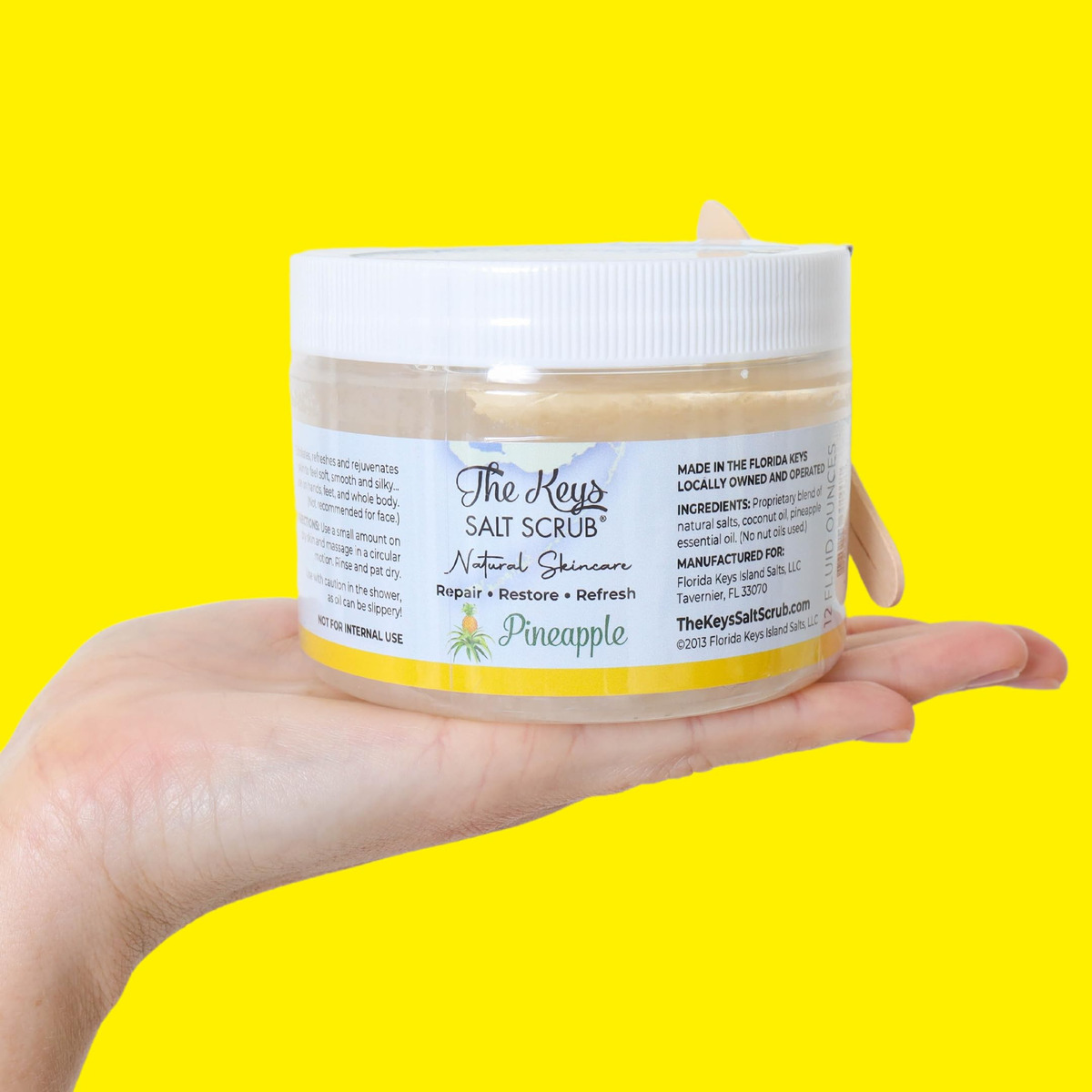 Esfoliante Corporal The Keys Com Sal Marinho E Abacaxi 350ml - Imagem 5