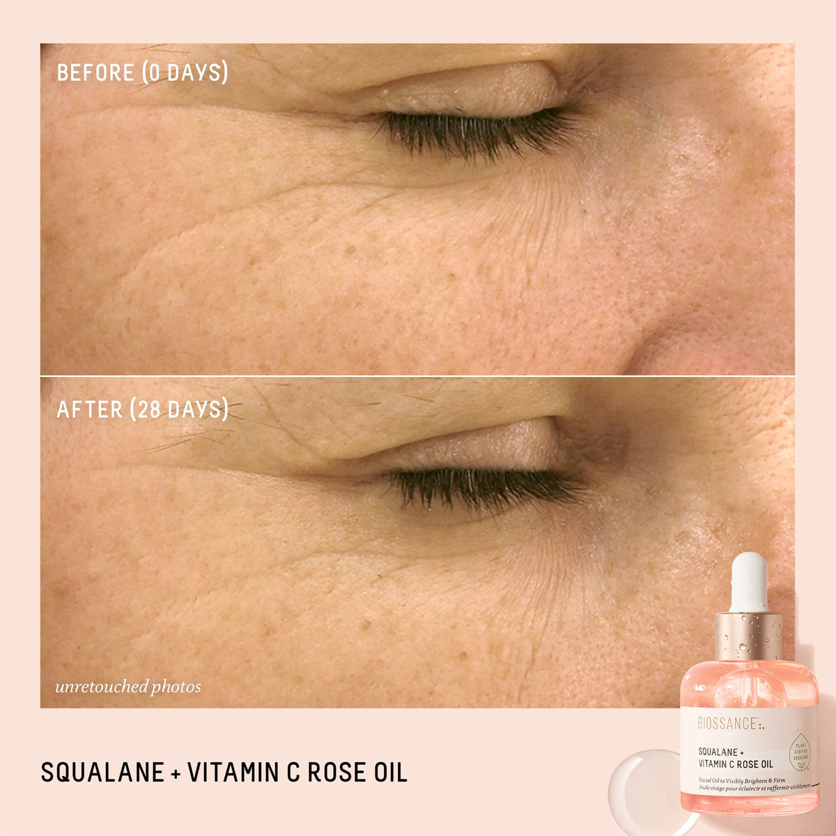 Óleo Biossance Mini Squalane + Vitamina C Rose Firming - Imagem 2