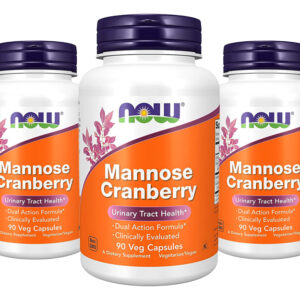 Manose E Cranberry Now Foods Mannose Cranberry 90vegcaps 5un