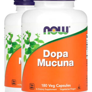 Extrato De Dopa Mucuna 180 Veg Cáps Importado 2un Now Foods