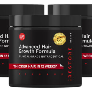 Pacote Com 3 Suplementos De Crescimento Capilar Irestore Adv