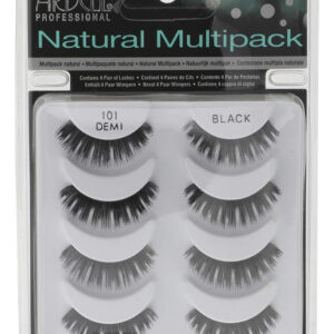 Cílios Postiços Ardell Natural Multipack #101 Black X4