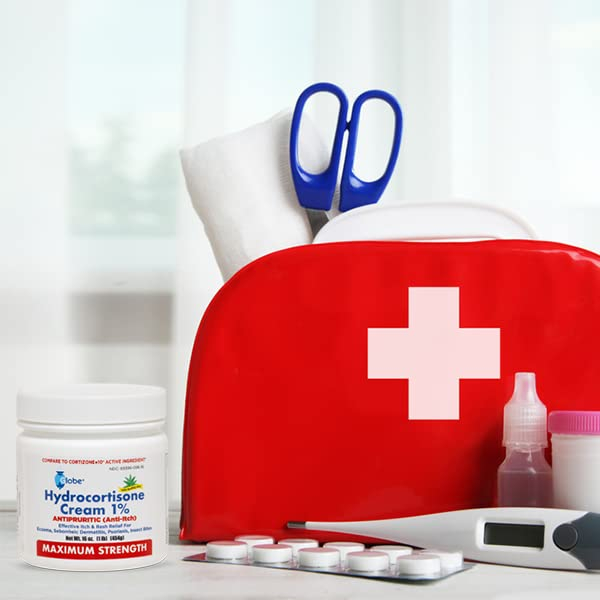 Creme De Hidrocortisona Globe Maximum Strength 1% Com Aloe 4 - Imagem 8