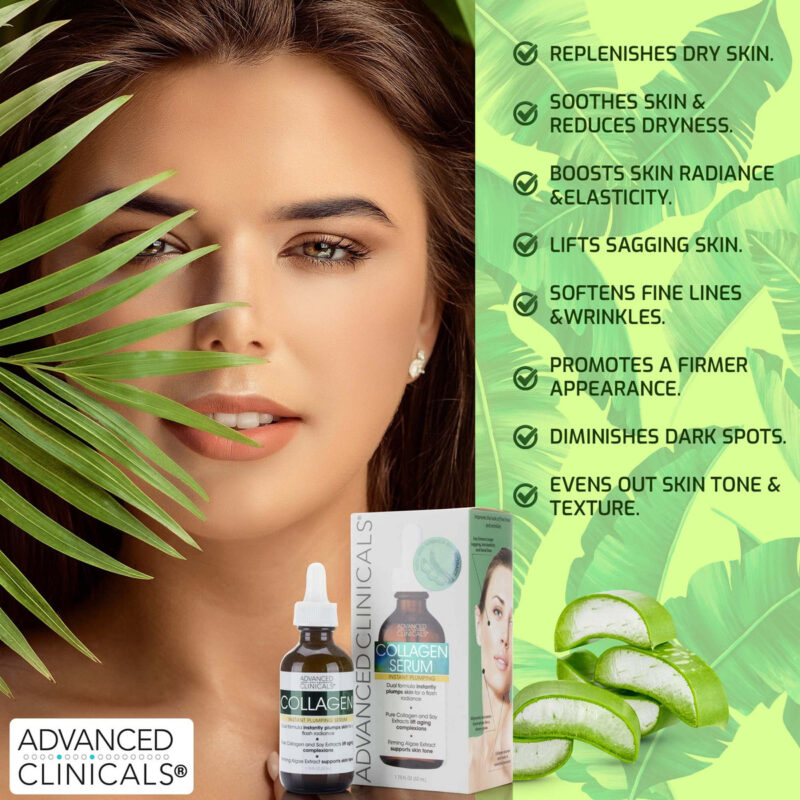 Sérum Advanced Clinicals Collagen Para Endurecer A Pele Faci - Image 3