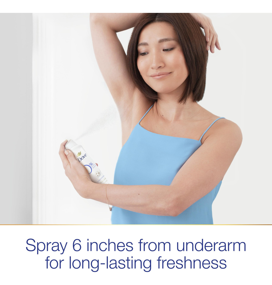 Desodorante Dove 0% Alumínio Em Spray Seco Para Flores De Al - Imagem 3