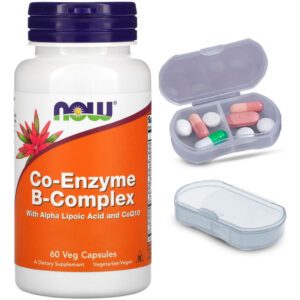 Coenzima Complexo B Now Foods 60 Caps + Porta Cápsulas