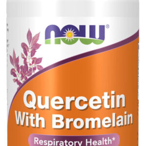 Now Foods Quercetina 800mg + Bromelaína 60cáps Importado