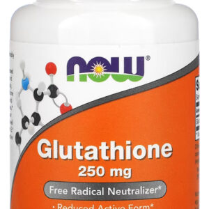 Glutathione Glutationa 250mg Now Foods 60cap Vegetarianas Sabor Sem Sabor