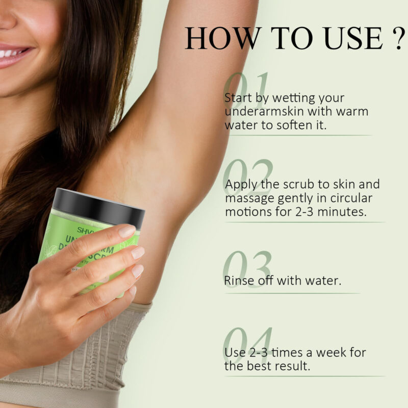 Chá Verde Shvyog Detox Scrub Para Axilas Com Hortelã E Melal - Image 7