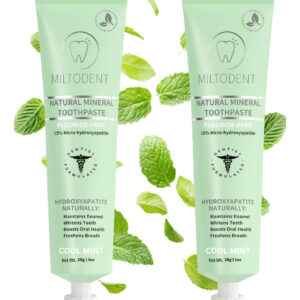 Pasta De Dentes Miltodent Premium Hydroxyapatite 15% (pacote