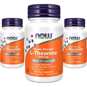 L-teanina 200mg Now Foods L-theanine 60 Veg Caps 3un