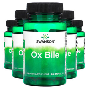 Bile De Boi Ox Bile 90mg Swanson Padronizado 60 Cápsulas 5un