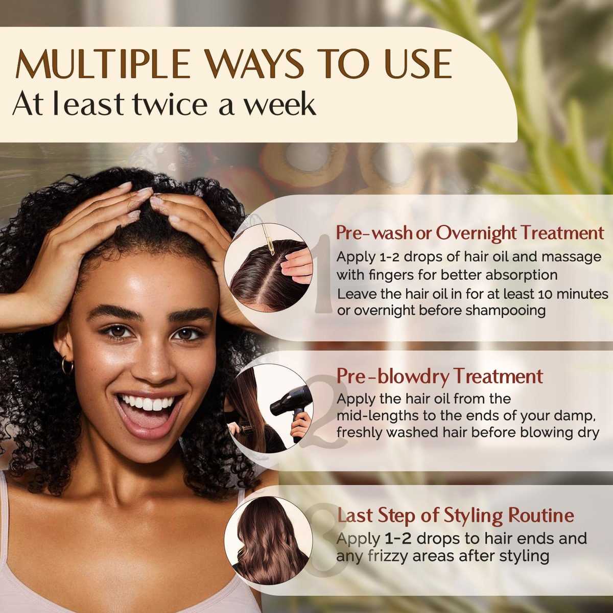 Óleo De Cabelo Yanibest Batana Oil Boost Hair Volume Health - Imagem 6