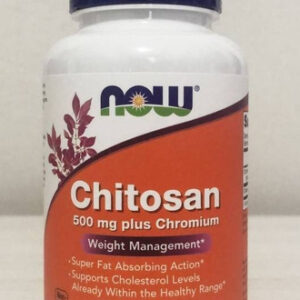 Chitosan 500mg (quitosana) 120 Caps Com Cromo - Now Foods