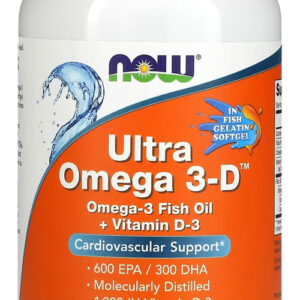 Ultra Omega 3d Now Foods 600epa/300dha 180soft Importado