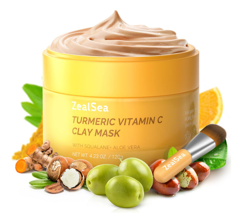 Máscara De Argila Zealsea Vitamina C Com Açafrão 120 Ml Ultr