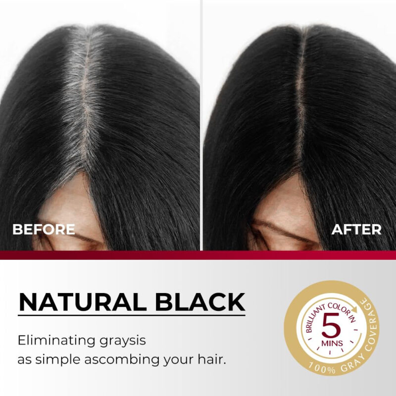 Tintura De Cabelo Karseell Easy Comb-in Color Para Homens 80 - Image 6