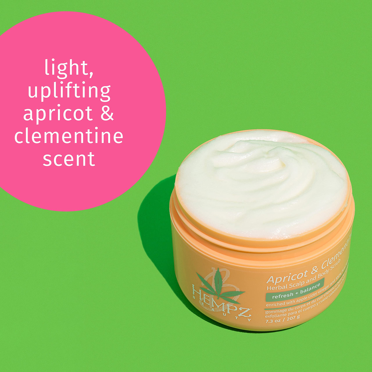 Esfoliante Para Couro Cabeludo E Corpo Hempz Beauty Apricot - Imagem 2