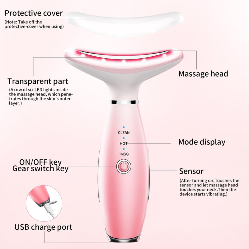 Dispositivo De Beleza Facial E Pescoço Para Cuidados Com A P - Image 2