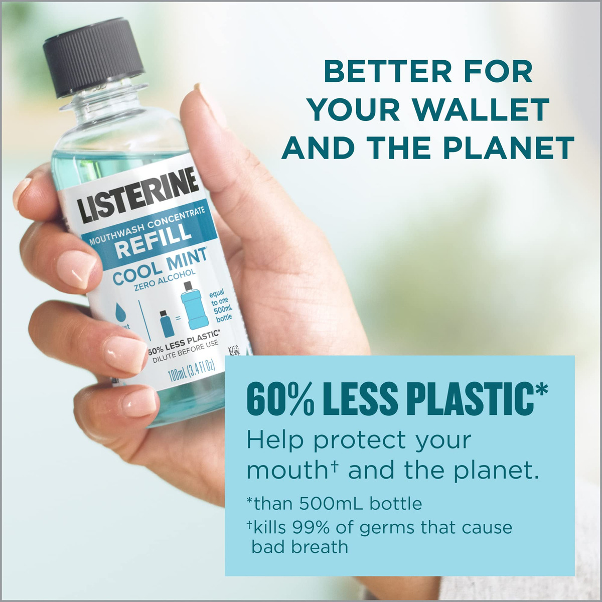 Kit Inicial Para Enxaguante Bucal Listerine Zero Alcohol Con - Imagem 5