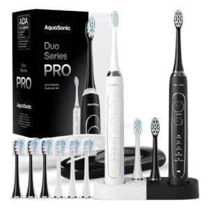 Escova De Dentes Elétrica Aquasonic Duo Series Pro Ultra-bra