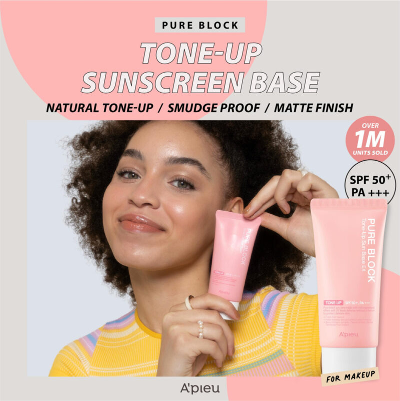 Base De Proteção Solar A'pieu Pure Block Tone Up Spf50+/pa++ - Image 2