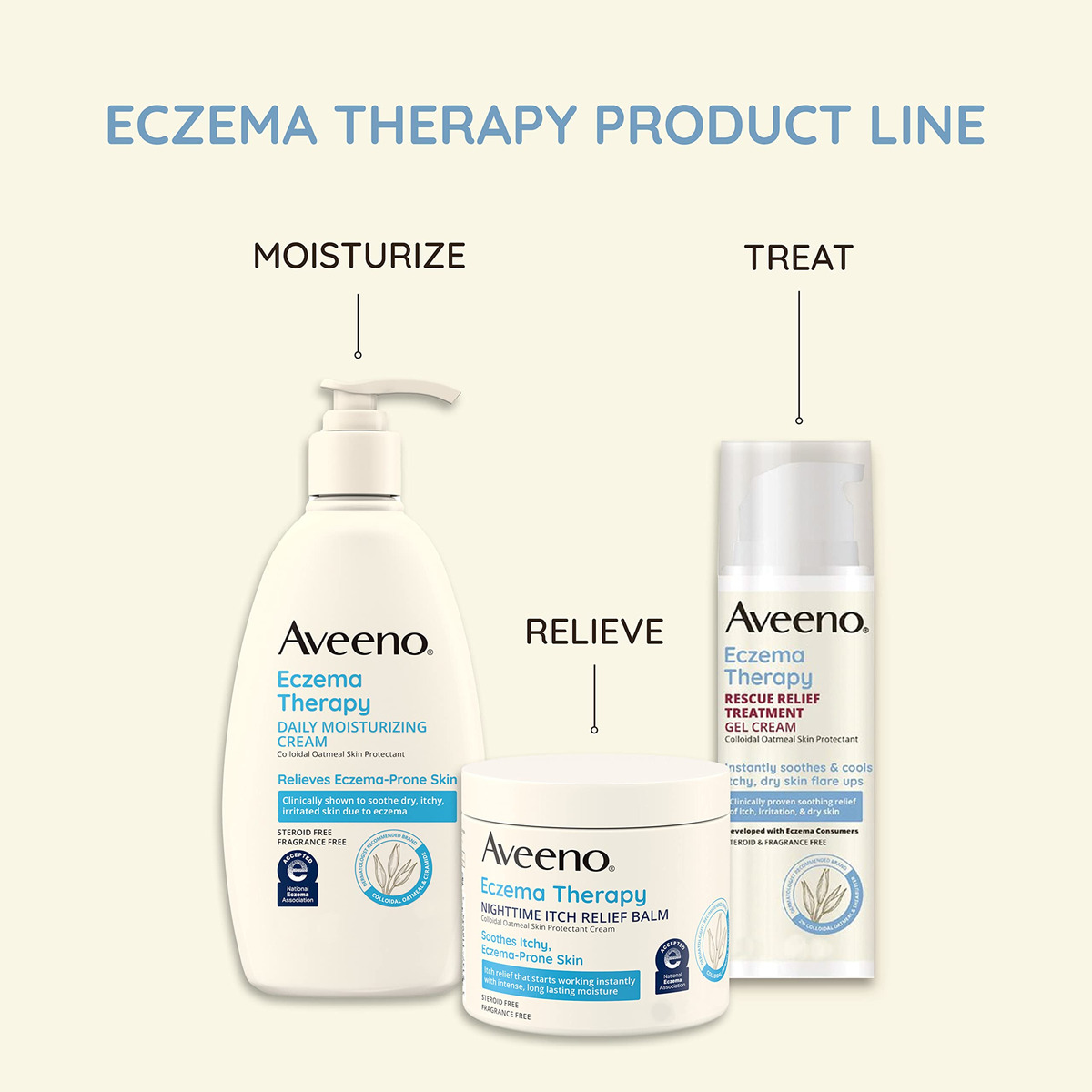 Creme Hidratante Aveeno Eczema Therapy 150ml (pacote De 3) - Imagem 7