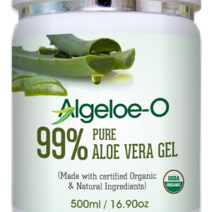 Gel De Aloe Vera Salvia Algeloe-o 99% Puro Orgânico 500ml