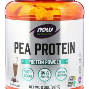 Now Foods Proteína Isolada De Ervilha Chocolate Cremoso 907g Sabor Chocolate