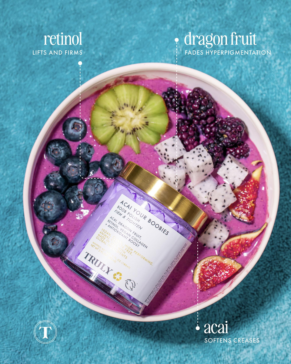 Esfoliante Corporal Truly Beauty Acai Your Boobies Polish 60 - Imagem 3